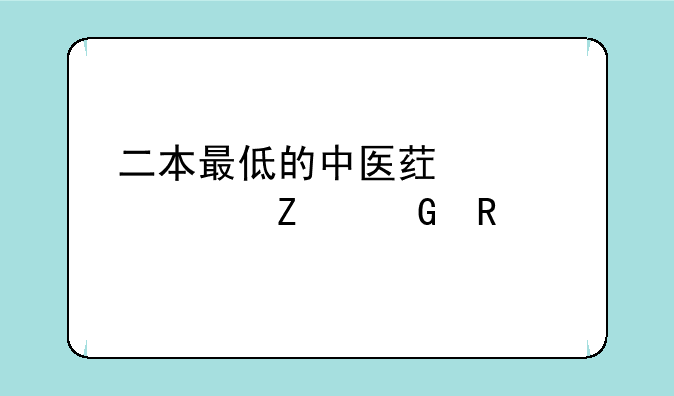 二本最低的中医药大学文科生