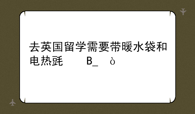 去英国留学需要带暖水袋和电热毯吗？